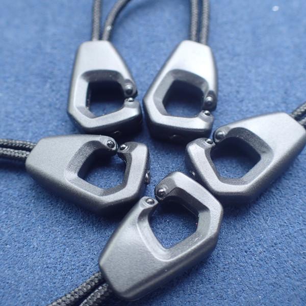 Buy cheap Eco-Friendly PE Black Zipper Slider Puller For Garmant or bag from wholesalers