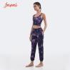 Buy cheap 250gsm Workout 2 Piece Set Athletic Tie Dye Print Leggings And Sports Bra Set from wholesalers