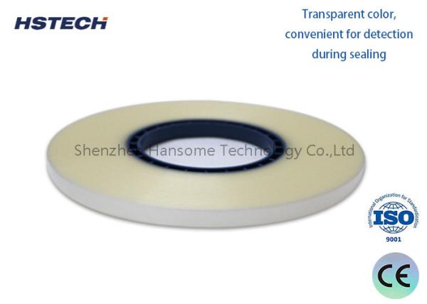 Buy cheap SMD Component Counter Cover Tape: Transparent Hot Sealing PET Material, 0.2Mpa Sealing Pressure, Width 9.3mm from wholesalers