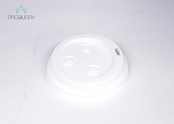 Buy cheap Plastic Hot Cups Takeaway Cup Lids Anti Leaking White / Black Color from wholesalers