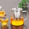 Buy cheap Heat Resistant Clear Glass Teapot with 304 Stainless Steel Strainer Durable from wholesalers