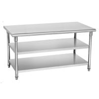 Buy cheap SS304 Anti Rust Heavy Duty Catering Work Table With Sold Shelf , Metal Rack product