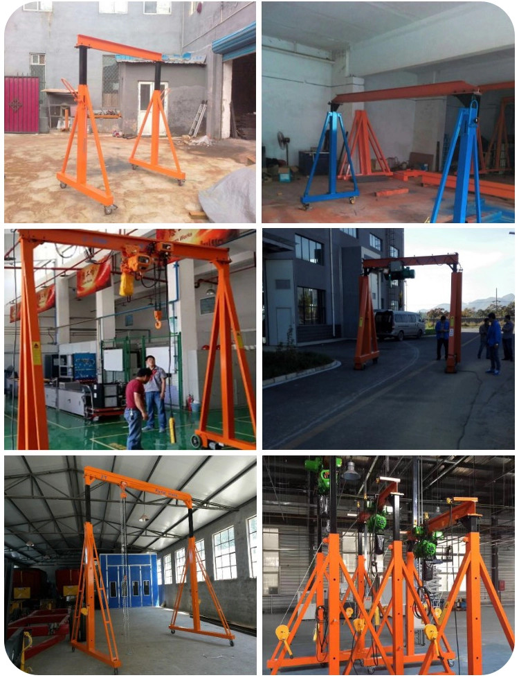 Light Duty Height Adjustable 3 Ton Cantilever Gantry Crane