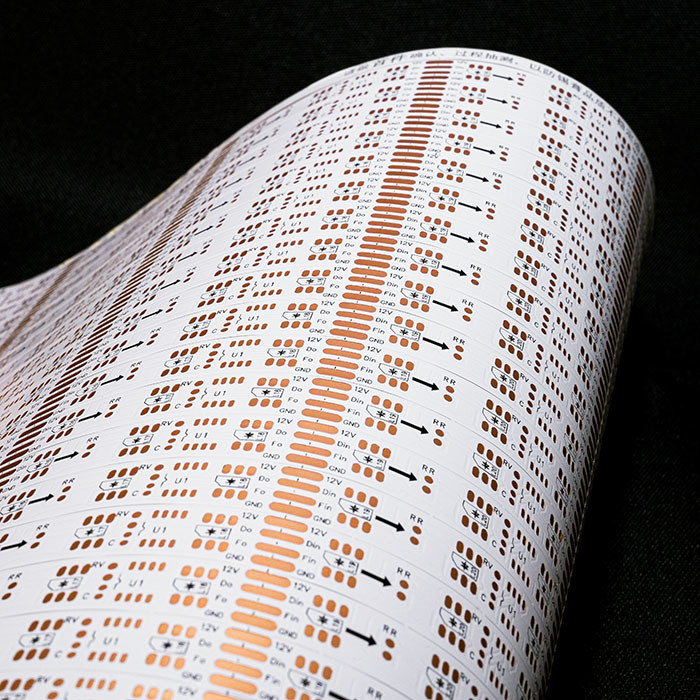 12 Volt LED Strip Flexible Printed Circuit Board Double Sided Flexible Boards