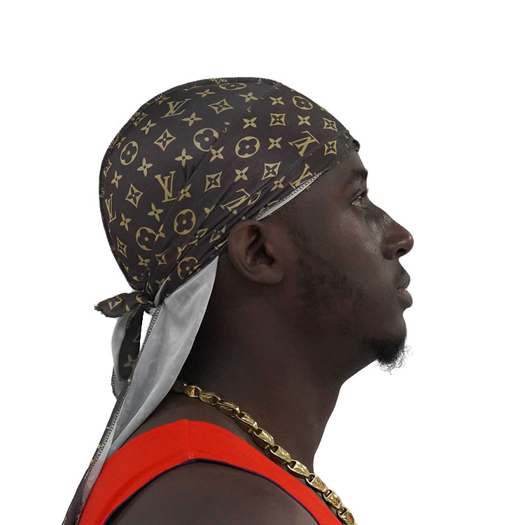 LV Waves Silky Designer Durag For Female