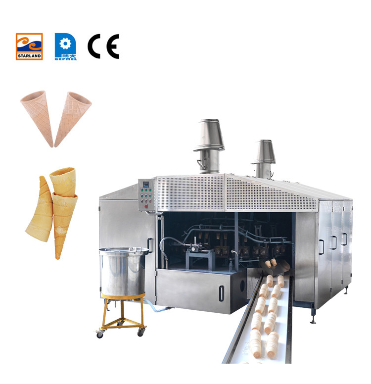 High Productivity Waffle Cone Production Machine With 28 Baking Plate