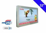 1080P Bus LCD Display 32 Inch advertising TV with hang back on Tube installation
