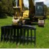 Buy cheap Excavator rake 22-30 ton for sale,the excavator rake can loosen soil and rake roots with good price and high quality. from wholesalers