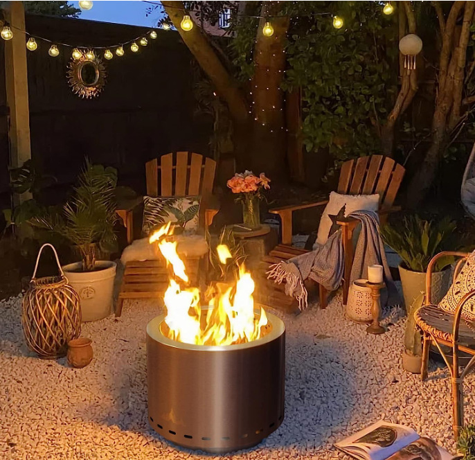 Smokeless Fire Pit for Camping Stocked and Ready to Ship Stainless Steel Wood Stove