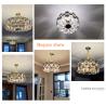 Buy cheap Modern smoke gray crystal chandelier in the living room contemporary chandelier(WH-CY-191) from wholesalers