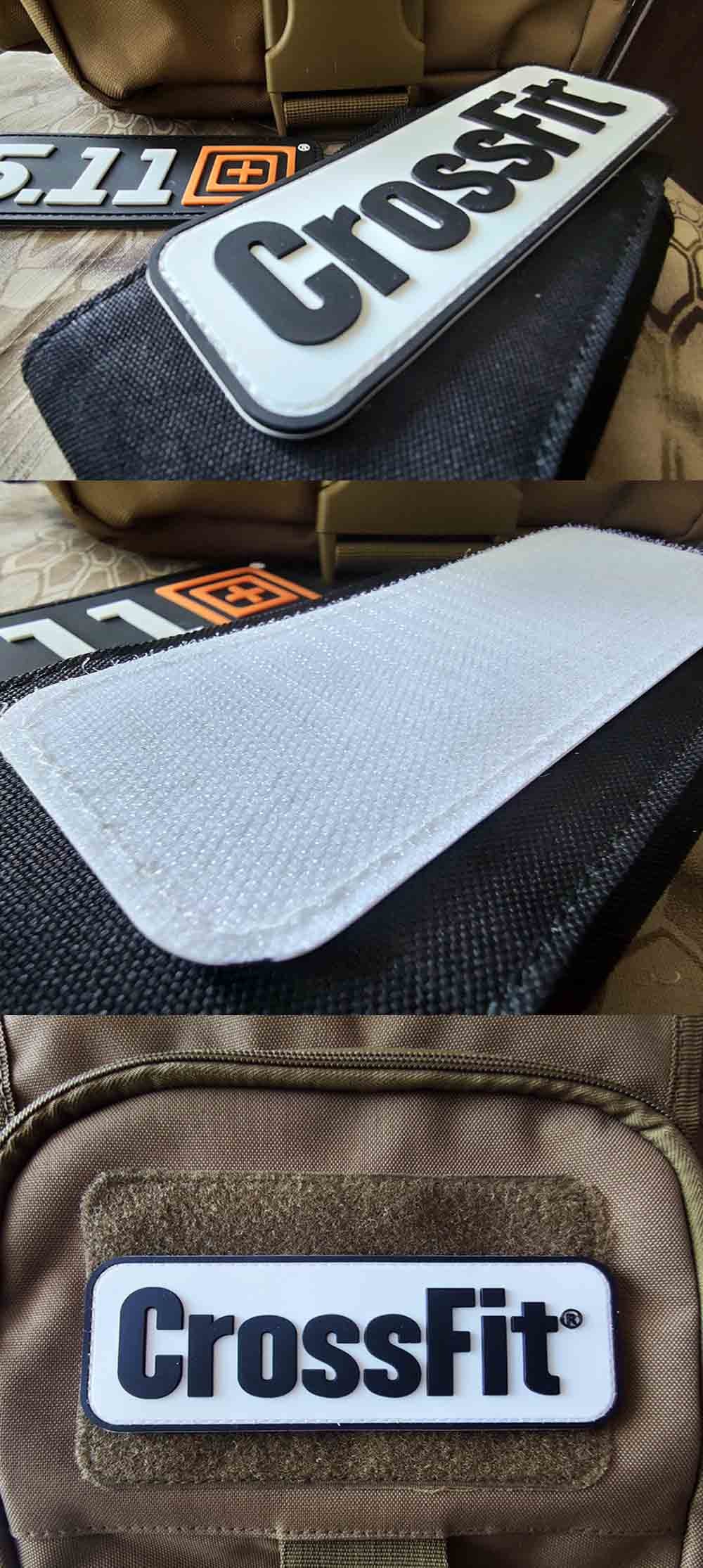 Silicone Velcro Custom 3D PVC Patches , Brand Name Logo Patches For Clothes Bags