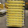 Buy cheap low metal roofing cost insulated 50mm glass wool roofing panel with 0.376mm steel sheet from wholesalers