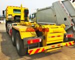 Heavy Hook Lift Garbage Truck , 20 Ton Loading 6x4 Waste Container Truck