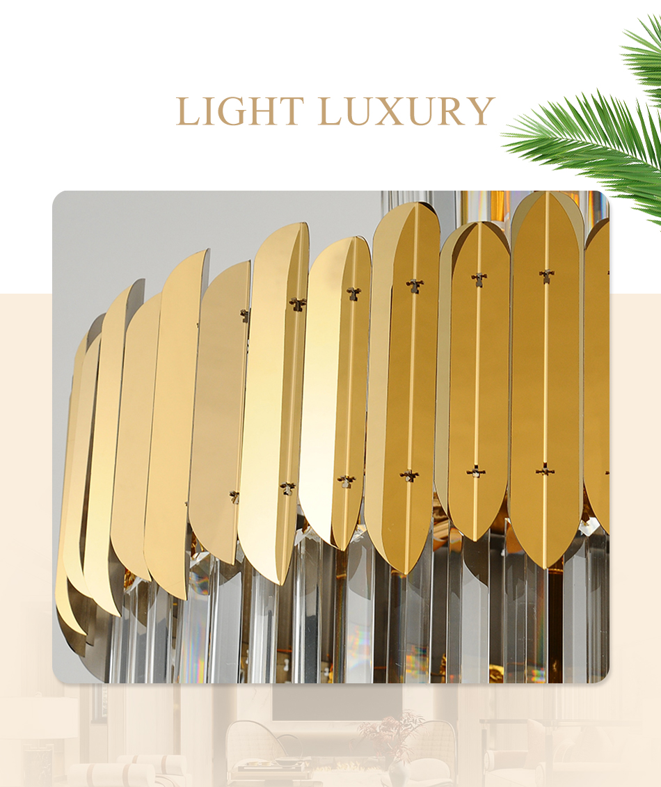 Luxury Modern Chandelier For Living Room Gold Long Staircase fancy light(WH-NC-60)