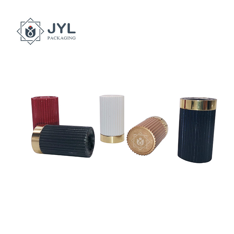 Personalized Caps For Perfume Bottles Material Cylinder Shape Different Colors