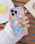 iPhone 12 Pro Max case Ring, Oil Painting flower Colorful retro flower cute
