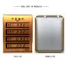 Buy cheap Gold Price Show Case Square Changeable Letter Signs 10*8*2cm from wholesalers