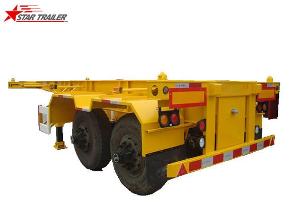 Buy cheap 30T Capacity Container Skeletal Trailers , Carbon Steel Skeleton Semi Trailer from wholesalers