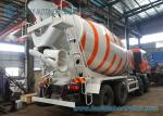 8X4 85Km/h 10m3 Mixer Truck North Benz truck White And Orange