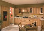 2000MM HPDL Contemporary Brown Solid Wood Kitchen Cabinets Farmhouse Cocina