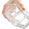 Buy cheap Body Material Glass Clear Bottle for Tequila Liqueur 500ml 1000ml Unique Carved Flat from wholesalers