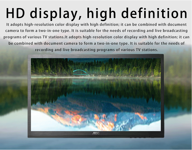 TS2200 22 Inch Dual Screen Speech and Broadcasting Studio Teleprompter for Laptop