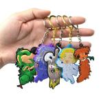 Customised Soft Pvc Silicone Promotional Keychains Cartoon Anime Key Chains
