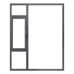 Swing Open Style Acoustic Aluminum Alloy Casement Windows with 304 Stainless