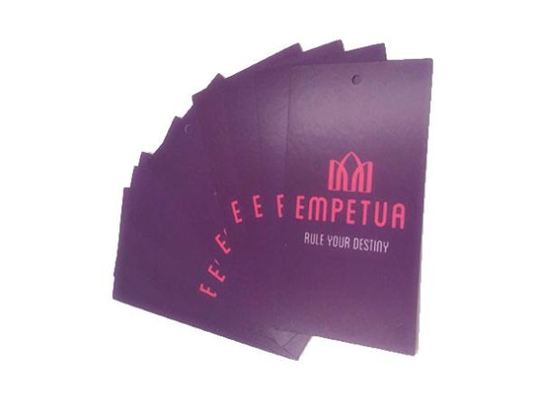 Buy cheap Garment Custom Printed Hang Tags White Card Paper Printed Both Cards from wholesalers