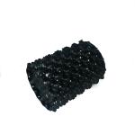 20cm Dia 0.7mm PVC Plastic Not Coated Degradable Polymers Black
