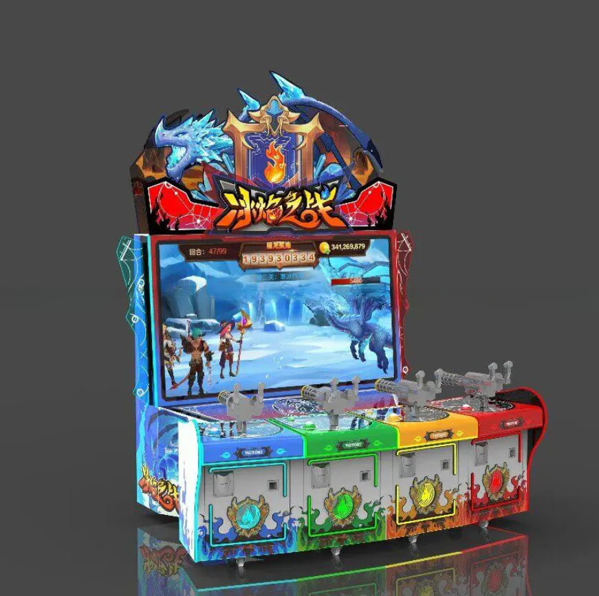 4 Players Ice Frame Battle Shooting Arcade Machine For Game Room