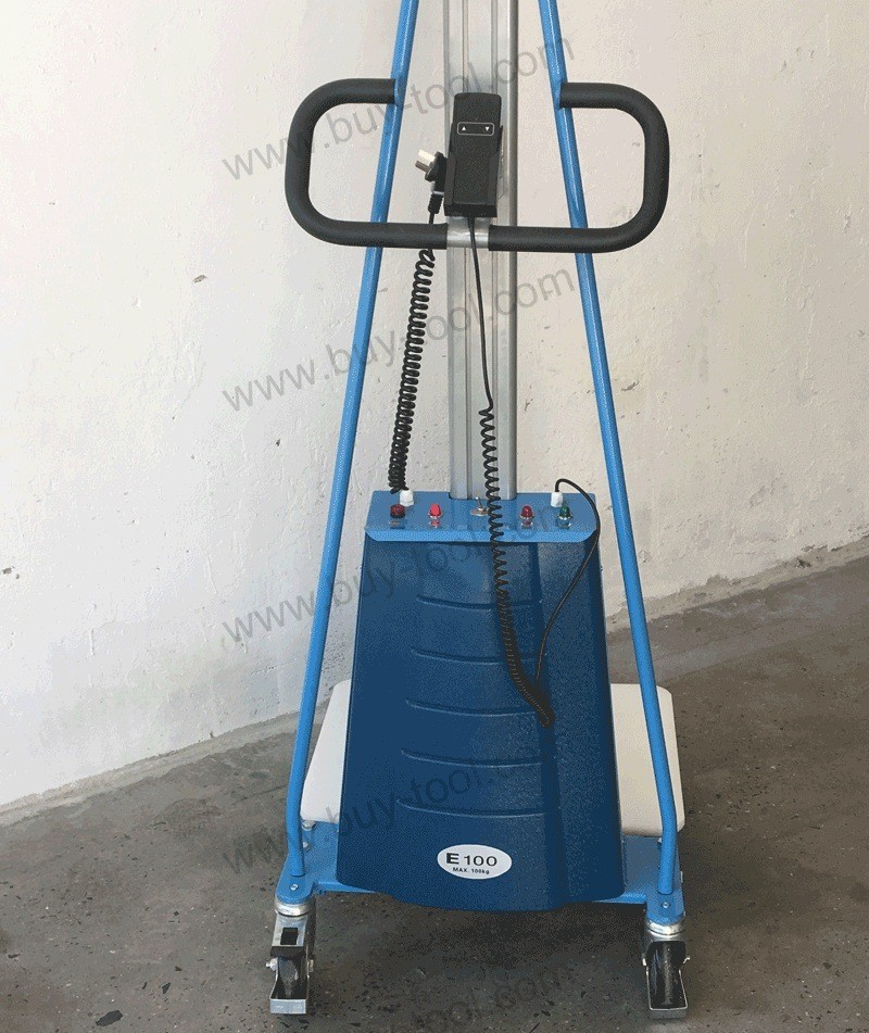 Automatic Hydraulic Stacker Handling Tools Electric Work Positioner Lift Truck 550lb Capacity