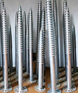 8 Inch Carbon Steel Helix Ground Screws Anchors For Fence Posts