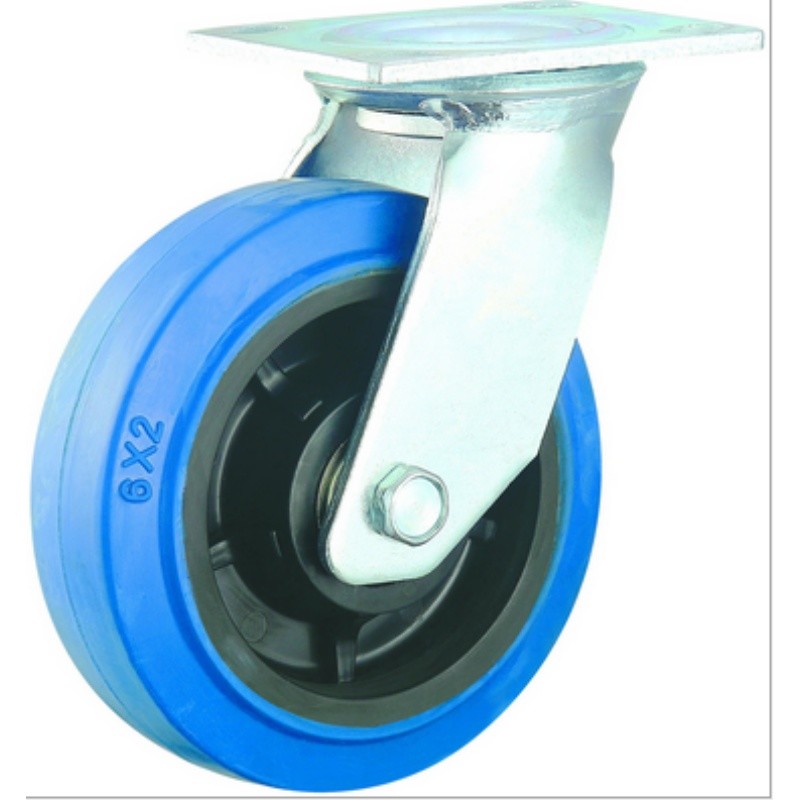 6 Inch Rubber Casters For Trash Dumpster