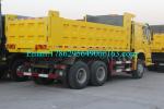 10 Wheeler 6x4 Yellow Heavy Duty Dump Truck For Road Project Solution ZZ3257N384