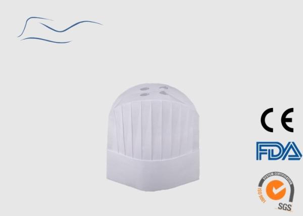 Buy cheap 60 / 80G Cooking Head Cover , Dust Proof Cap Round Top / Pleated Style from wholesalers