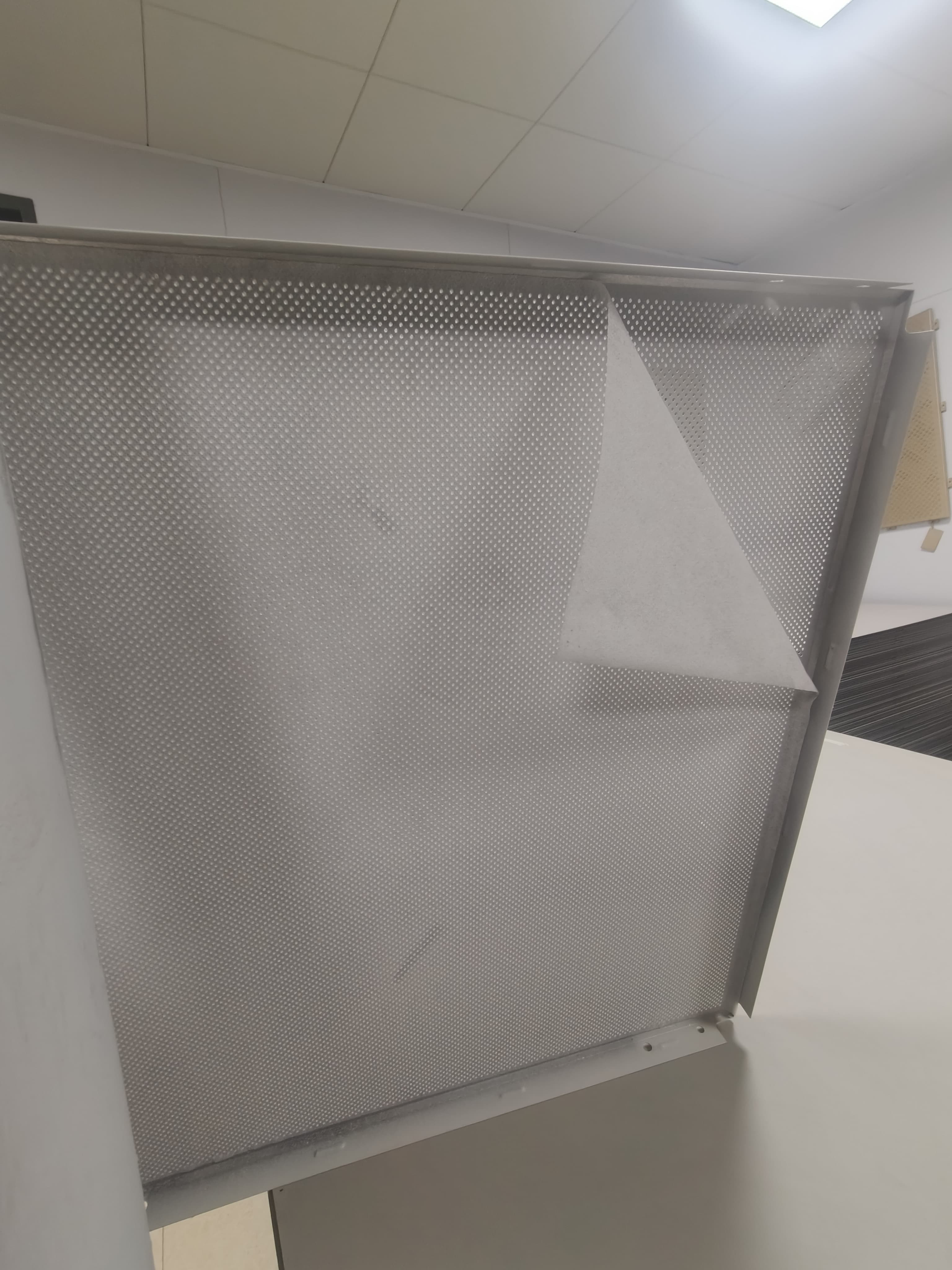 Aluminum Perforated Aluminum Ceiling Fasle Ceiling Design Regular Pattern Holes Ventilation