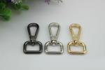 New products shiny gold square shape metal swivel bolt snap hook 16 mm for