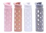 Promotional Gift Reusable Borosilicate Glass Water Bottle Leak Proof BPA Free