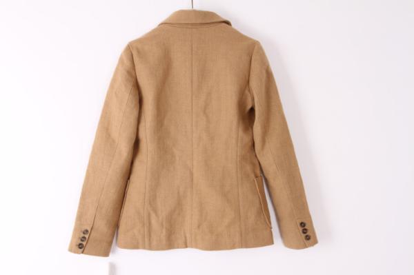 Buy cheap 57% Cotton 43% Liene Ladies Casual Khaki Blazer from wholesalers