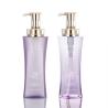 Buy cheap Wholesale 350ml 500ml Pet Empty Plastic Transparent Shampoo Bottles Luxury Cosmetic Gold Pump Lotion Container from wholesalers
