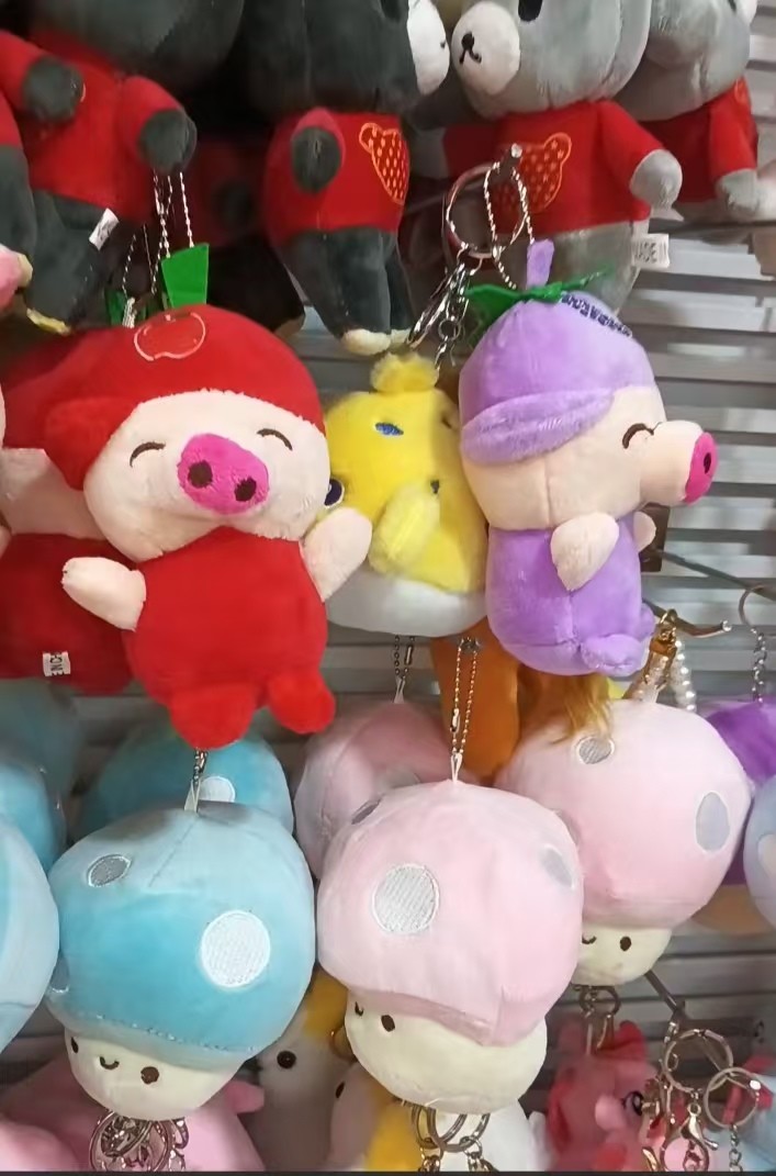 Piggy keychain pendant plush toy stuffed toy cartoon toy handicraft gift