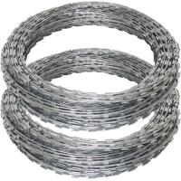 Buy cheap 0.4mm-0.6mm PVC Coated Barbed Wire Anti Climb Heat Treated product