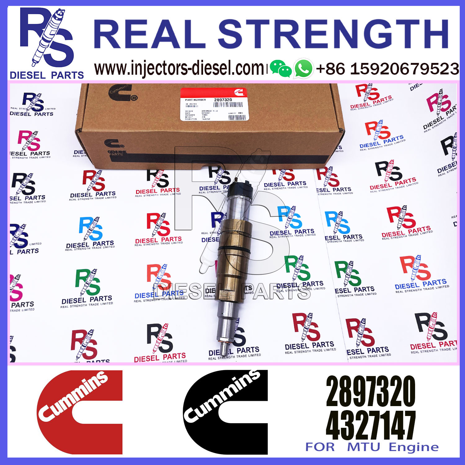 Fuel Diesel Injectors Nozzle 2872289 2030519 1948565 2872544 4384363 5579419 2897320 For Cummins ISX 15 Engine