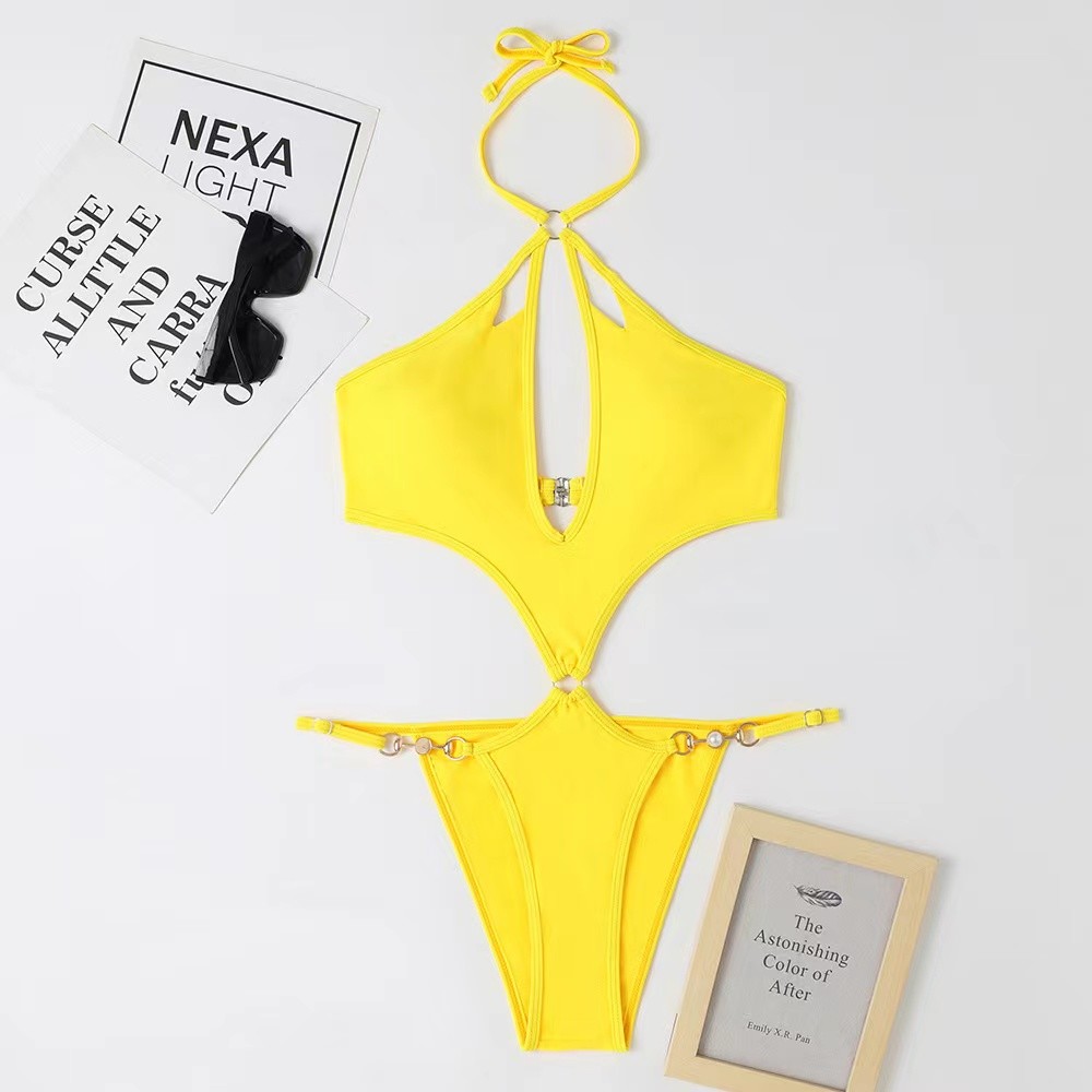 white Sexy Bathing Suits Bikini Thread Fabric 2 Piece Swim Suit Split Printed tie dye print new season summer sswimsuit