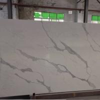Buy cheap Nebulous Calacatta Quartz Stone For Kitchen Countertop Surface product