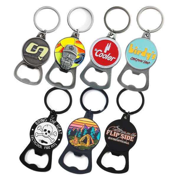 Buy cheap Custom Logo Magnetic Bottle Opener Keychain Metal Zinc Alloy Enamel Beer Opener from wholesalers