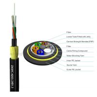 Buy cheap Double Jacket Self Supporting Fiber Optic Cable , Outdoor Dielectric Fiber Cable product