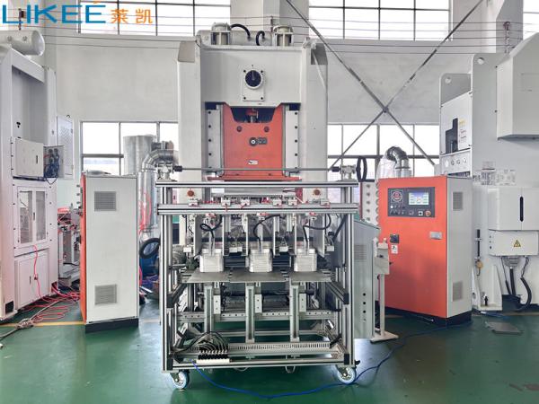 Customized 4 Caivities 30~75 strokes/min 80TON Aluminium Foil Container Making
