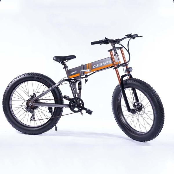 Buy cheap 26 Inch Fat Tire Electric Bike , Mountain Electric Snow Bike Brushless Motor from wholesalers
